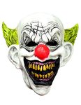 LEKA NEIL Scary Evil Killer Joker Clown Latex Mask Halloween Horror Cosplay Costume Prop For Adults Full Head