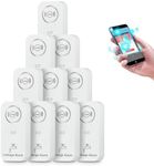 WiFi Water Leak Detector ( 2.4 G WiFi ) for Home, 90 dB Water Sensor Alarm and App Alerts, Wireless Leakage Detector Alarm for Pipes, Bedroom, Kitchen, Bathroom, Basement (10 Pieces)