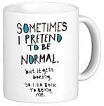 Funny Mug Office Mugs Secret Santa Gift Rude Sometimes I Pretend to Be Normal