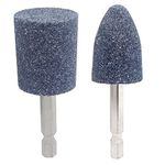 4pcs Metal Grinding Stone Set,Rotary Tool Grinding Stone Wheel Head with 1/4Inch Shank