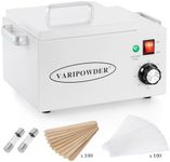 Wax Warmer for Hair Removal 5.5lbs Wax Pot 0-120℃ Temperature Control Professional Waxing Kit for Women Body Salon with Wood Craft Sticks