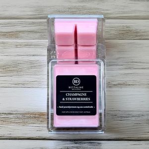 Champagne and Strawberries - 100% Soy Wax Scented Melts, 6pc Melt Pack