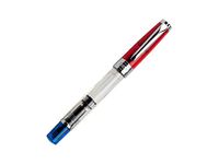 TWSBI Diamond 580 RBT Fountain Pen, Transparent, Blue/Red, M7446070 - M