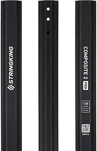 StringKing Composite 2 Pro Attack - Men's Lacrosse Shaft (135 Grams - Black)