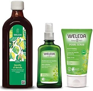Weleda Bipack Cellulite Betulla 2023 - Olio Cellulite Betulla 100ml + Decotto di Betulla 250ml + Gommage Pealing Scrub 150 ml
