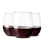 TOSSWARE POP 14oz Vino Set of 48, Recyclable, Unbreakable & Crystal Clear Plastic Wine Glasses