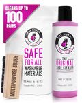 Pink Miracle Bottle - Shoe Cleaner - Fabric Cleaner Solution With Free BONUS Brush - Works on Leather, Whites, Nubuck, Golf Shoes, Basketball Shoes, Boots, Sandals, Home and Car Upholstery (4 OZ)