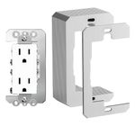 yikinb 15 PCS Wall Plate Spacer,Durable Flush Fit Device Leveling Plates,Perfect Fit Electrical Outlet Metal Spacers Shims,Fixing Loose Walls Outlet Electrical Boxes Switch Receptacle Outlet Spacer