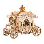 Rowood 3D Wooden Puzzles for Teens Kids Adults on Birthday, Handmade Desk Gift Collection, DIY Carriage Craft Kit to Build - Carriage (92PCS)