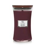 WoodWick Scented Candle with Crackling Wick, Black Cherry Large Hourglass Candle, Long Burning Candles: Up to 130 Hours, Perfect Christmas Gifts for Women