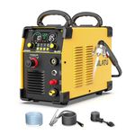 SILATU 85Amps Plasma Cutter, Large LED Display, Non-Touch Pilot Arc, Air Sensor Technology, 110/220V Dual Voltage IGBT Inverter Plasma Cutter Machine, 1'' Clean Cutting Thickness