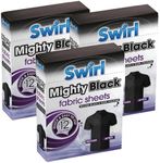 Swirl Black Fabric Sheets for Black