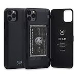 TORU CX Hybrid Hidden Wallet Cover Designed for iPhone 11 Pro Max Case with Card Holder - Black