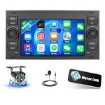 OiLiehu 1+32G Android 13 Car Stereo for Ford Fiesta Focus Kuga Transit Connect Mondeo S-Max, 7” IPS Touch Screen Radio with GPS WiFi Bluetooth Mirror Link FM RDS SWC EQ + Backup Camera