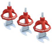 Tile Levelling System spacers 4 mm 200 Clips + 100 Reusable twisters 3 – 22 mm Tile Thick SHAFFER PRO tiling Tools Tile Laying aid for Floor Tiles Wall Tiles Installation, Tiling kit