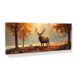 Sense Canvas Elk Autumnal Elegance 9 Canvas Art - Home Decor Wall Art Print Poster Painting Small 20x8 / 0.75"