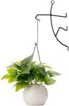 GUTE Outdoor Hanging Plant Bracket, Wall Hanging Planter for Indoor Outdoor Plants, Metal Stick Man Plant Hanger for Creative Decorations, Home Patio, Lawn, Garden Porch Décor