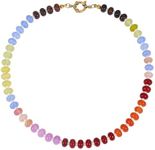 Beaded Gemstone Necklace for Women,