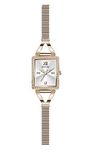 GUESS Ladies Jewelry Rectangle 22mm Watch, Rose Gold Tone/Rose Gold Tone/Rose Gold, Grace