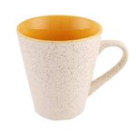 Real Nature Multi Colour Ceramic Milk Mug Single Piece, 290 ml (Yellow,Green,Red, Range)