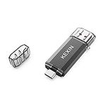 KEXIN USB C Flash Drive 128GB USB 3.0 Dual OTG USB C Memory Stick USB Stick Type C Thumb Drive Pen Drive for PC Tablet Laptop TV Car USB C Smartphones (Huawei Honor Samsung Xiaomi) Black