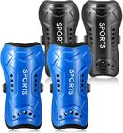 Youth Soccer Shin Guards, 2 Pair Lightweight and Breathable Child Calf Protective Gear Soccer Equipment for 3-10 Years Old Boys Girls Children Teenagers