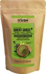 IYUSH Herbal Ayurveda Wheatgrass Plus Green Superfood Powder – 400gram | Multivitamin Daily Greens Supplement with Moringa, Wheatgrass, Spirulina, Barley Grass, Alfalfa Grass, Ashwagandha and Amla For Metabolismn