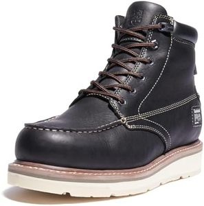 Timberland PRO Men's Gridworks 6 Inch Soft Toe Waterproof Industrial Wedge Work Boot, Tempest Rancher Brown-2024 New, Black-2024 New, 8.5