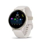 Garmin Vivoactive 5, Health and Fitness GPS Smartwatch, AMOLED Display, Up to 11 Days of Battery | Cream Gold Aluminum Bezel with Ivory Case and Silicone Band