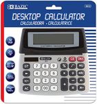 BAZIC 12-Digit Dual Power Desktop Calculator with Adjustable Display (3012)