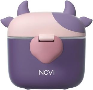 NCVI Baby Formula Dispenser On The Go, Formula Container to Go, Formula Holder for Travel, Outdoor Picnic with Baby Infant, Portable Container for Milk Powder, Snacks, Candy, Fruits (Purple)