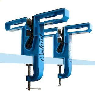 Winterial Ski and Snowboard Vise - Set of Two Non-Slip Vice Grips with Horizontal and Vertical Working Positions for Tuning, Repair and Waxing/ Rubber Ski Brake Retainers and Secure Board Grip Arm