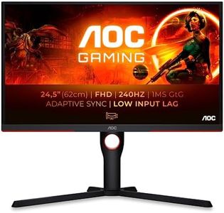 AOC Gaming 25G3ZM/BK - 24.5" 240Hz FHD Monitor, 0.5ms MPRT, FreeSync Premium (1920x1080, HDMI 2.0 x 2, DisplayPort 1.2 x 1, Headphone out (3.5mm)) black/red