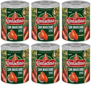 Contadina San Marzano Style Crushed Tomatoes, 28 oz (Pack of 6 Cans)