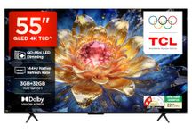 TCL 139 cm (55 inches) 4K UHD Smart QLED Google TV 55T8D