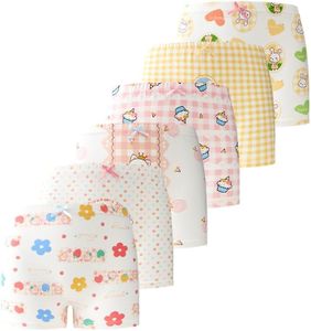 KKLLOL Soft Girls' Briefs, Comfort Breathable Toddler Girls' Panties, Modal Underwear Pack of 6 (US, Age, 2 Years, Multicolor-1)