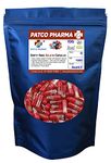 Patco Pharma - Size 0 Red/CT Empty Gelatin Pill Capsule - Gluten Free | DIY Powder Filling (Pack of 1000)