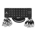 PRORECK Rack Mount TRS XLR Combo Splitter Snake Cable, Suitable for Live, Recording, Stage, Studio (5 Foot x 30 Foot - 32 Channel) PR-32-0530, 4U
