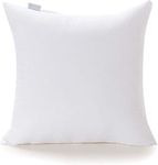 Acanva Decorative Square Throw Pillow Inserts Hypoallergenic Form Stuffer Cushion Sham Filler, 20x20, White