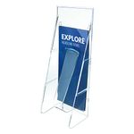 Deflecto 55601 deflect-o Stand Tall Leaflet Wall Pocket, 4 9/16w x 2 3/4d x 11 3/4h, Clear