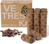 Vetreska Dog Poop Bags, Coffee Scented Waste Leak Proof, Extra Thick and Large Pet Bags for Dogs Cats - 300 Count Bags ( 20 Refill Rolls)