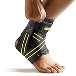 AGPTEK Ankle Support Brace Lace Up with Side Stabilizers for Men Women Ankle Splint Sprain Arthritis Ligament Damage Foot Pain Relief, for Sports Football Basketball Running Dance