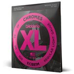 D'Addario ECB81M Chromes Bass Guitar Strings, Light, 45-100, Medium Scale