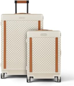 Kings Loot 2-Piece Hardshell Luggage Set, Spinner Suitcases, Sahara Cream