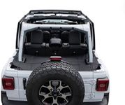 GPCA - Wrangler Cargo Cover LITE Under Hardtop Easy-to-Install Heavy-Duty Trunk Cover for Wrangler JL 2018-Present, Patented Car Accessories for 4DR Sport, Sahara, Rubicon, Freedom Unlimited Models