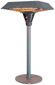 Kettler Kalos Universal Heater - Table Top Electric Patio Heater - Single Frost Halogen Heating - 2000W - Remote Control