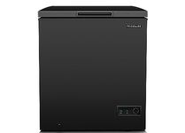 Frigidaire EFRF5003-BLACK Chest Deep Freezer-GARAGE-READY, 5.0 Capacity, Black-Adjustable Thermostat-Removable Vinyl Coated Wire Basket-Easy Defrost Drain, 5 cu ft