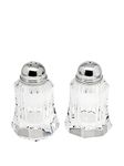 Godinger Silver Art Amsterdam Clear Non-leaded Crystal Salt And Pepper Shakers Set