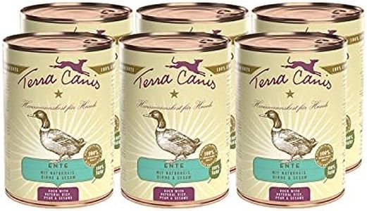 Terra Canis Anatra, riso integrale, barbabietola & pera - Alimento umido Classic, 6x400g I Alimento premium per cani con ingredienti di autentica qualità human-grade al 100% I Gluten-free