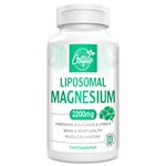 Liposomal Magnesium Complex 2200mg-Liposomal Complex High Potency Magnesium Threonate, Magnesium Glycinate, Magnesium Citrate, Gluten Free, 60 softgels. (60 Count (Pack of 1))